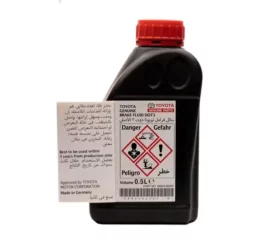 روغن ترمز تویوتا و لکسوس DOT3 اصلی جنیون پارتس - 500 میلی‌لیتر